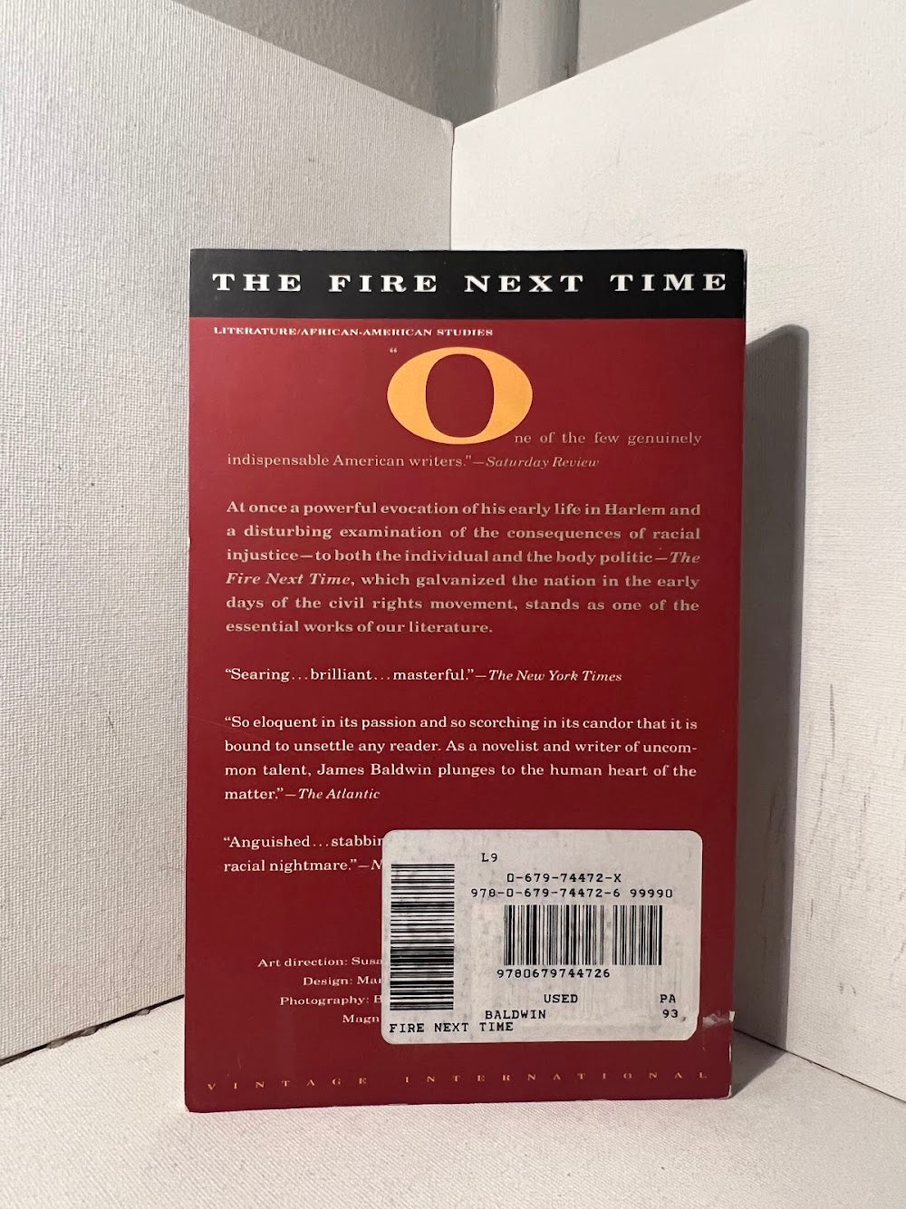 The Fire Next Time by James Baldwin