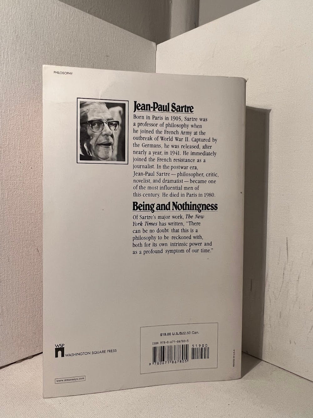 Being and Nothingness by Jean Paul Sartre