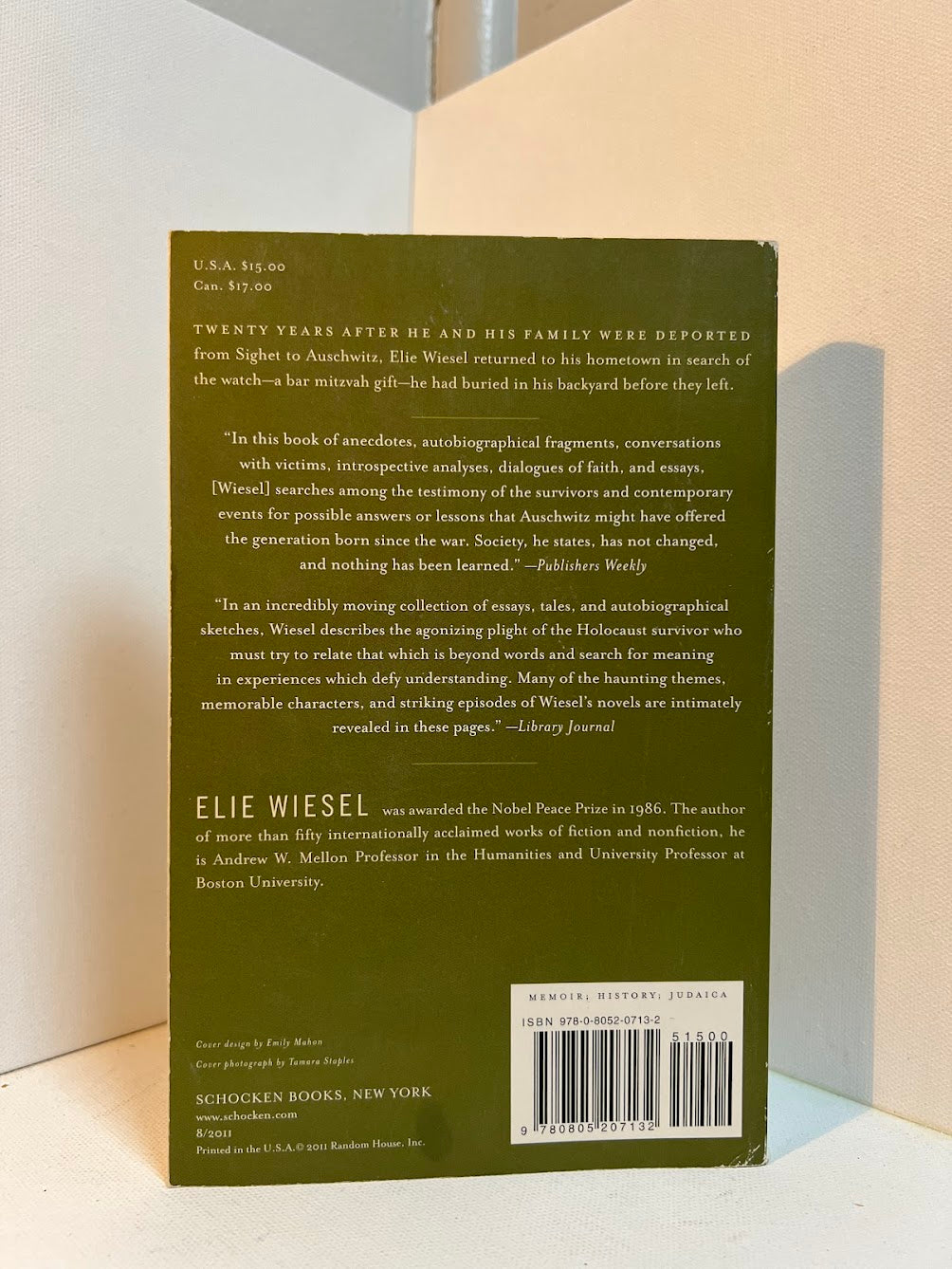 One Generation After by Elie Wiesel