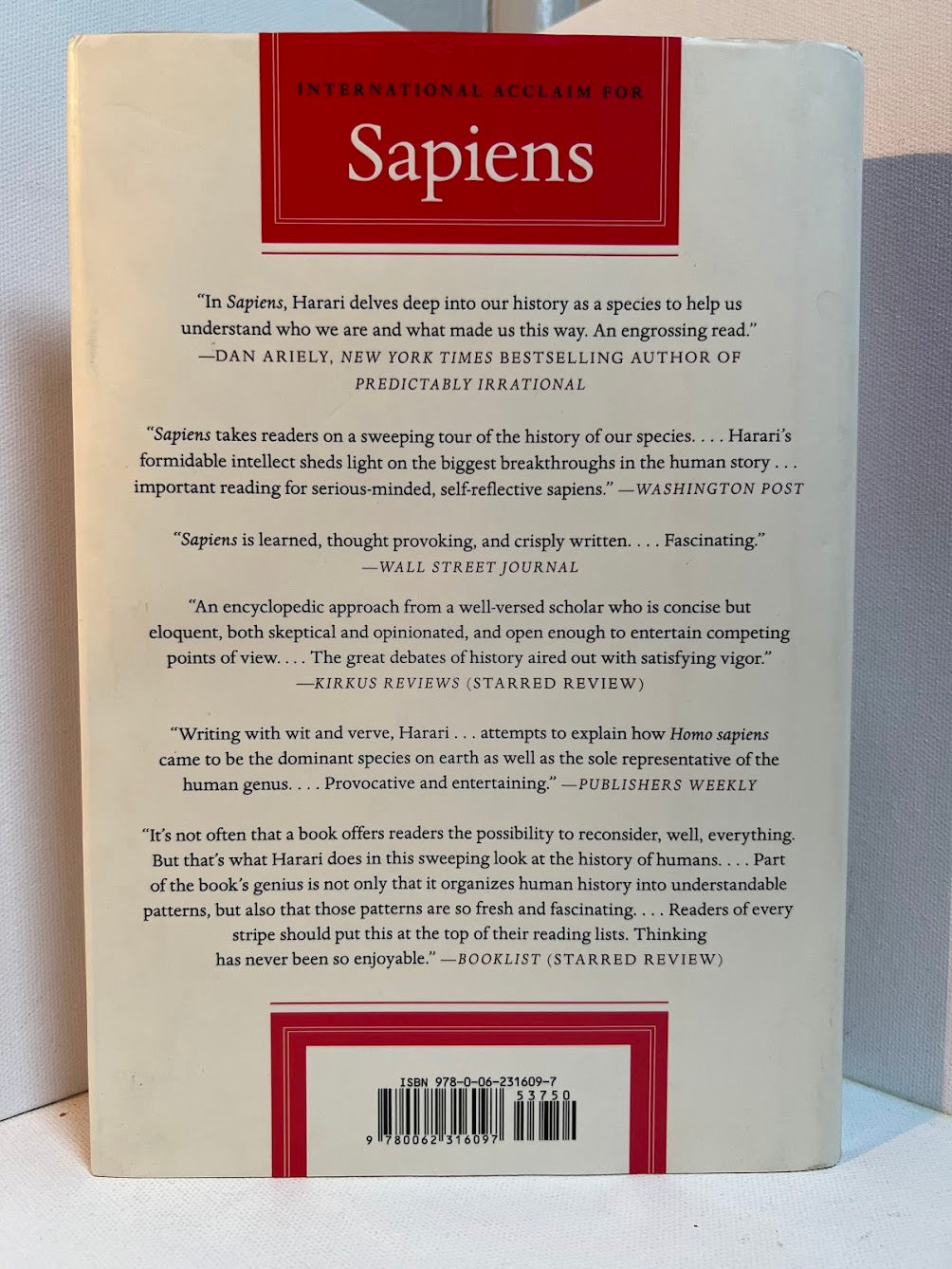 Sapiens by Yuval Noah Harari