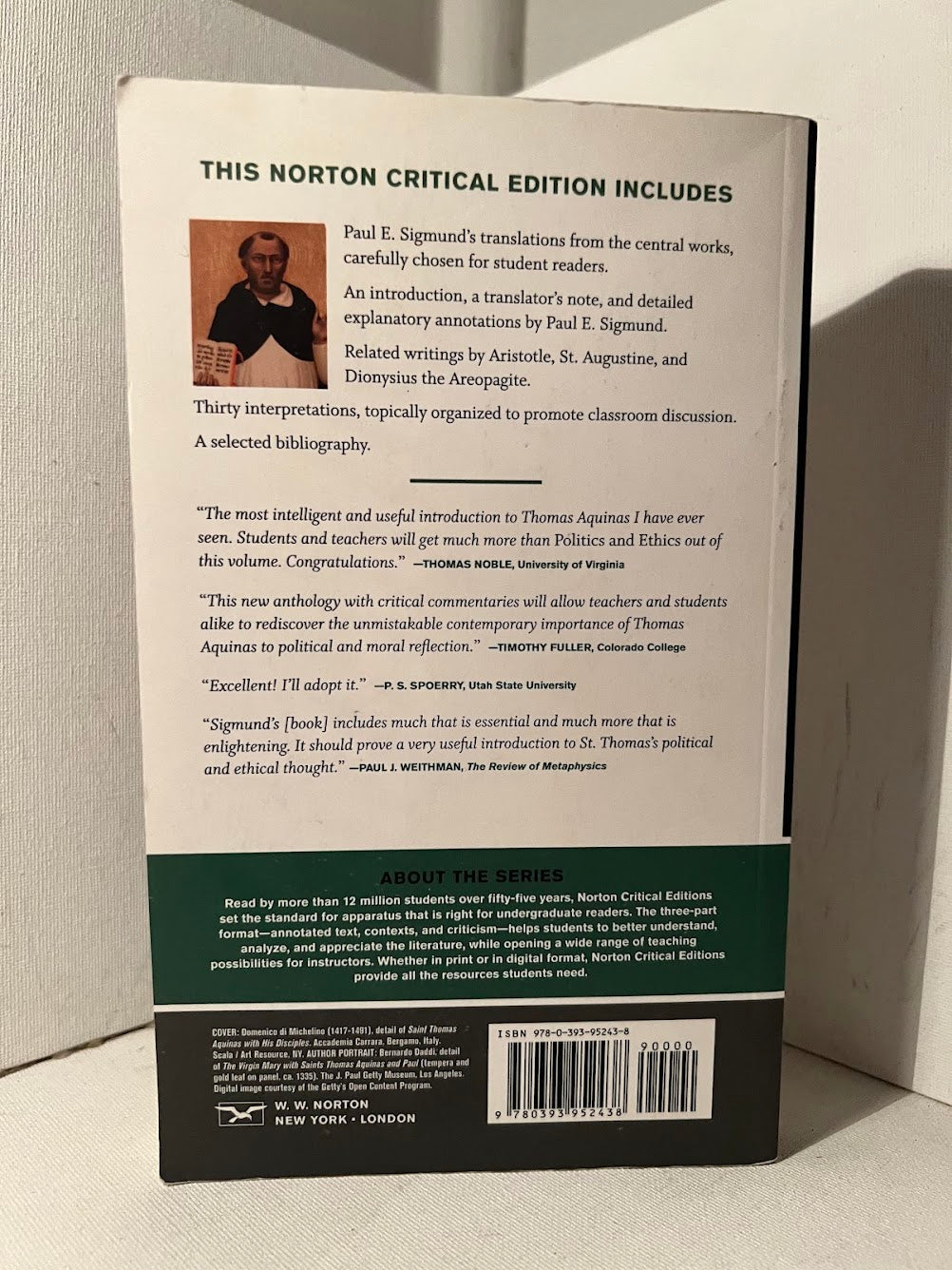 St. Thomas Aquinas on Politics and Ethics