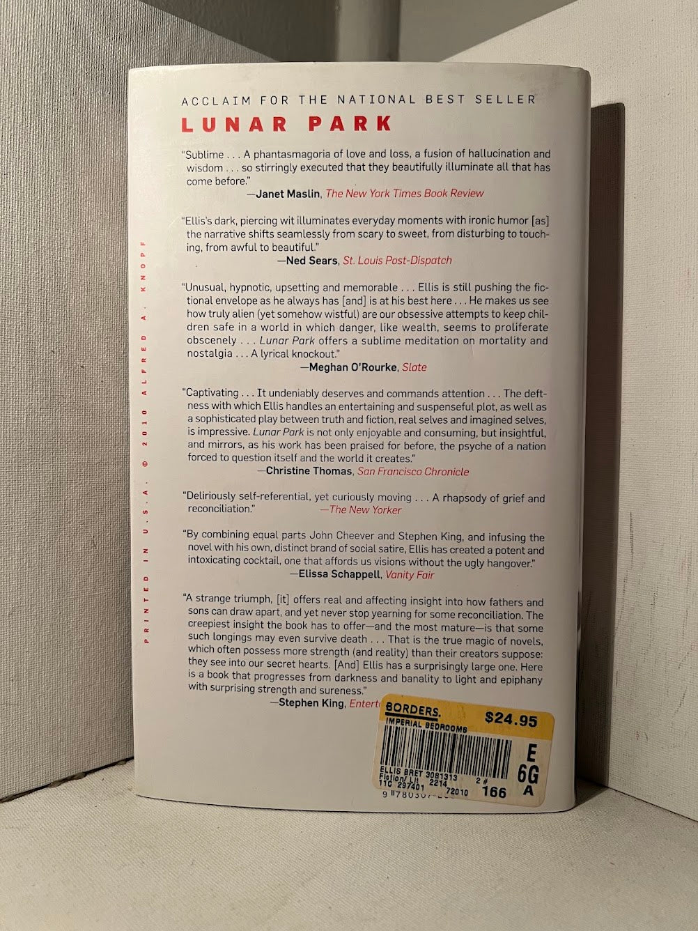 Imperial Bedrooms by Bret Easton Ellis