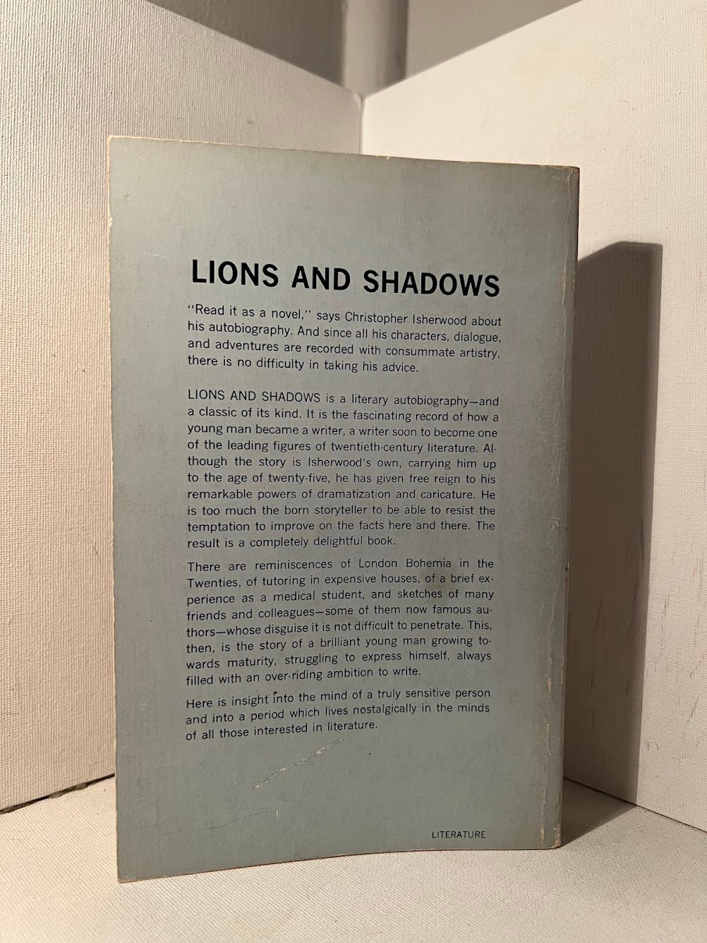 Lions and Shadows by Christopher Isherwood