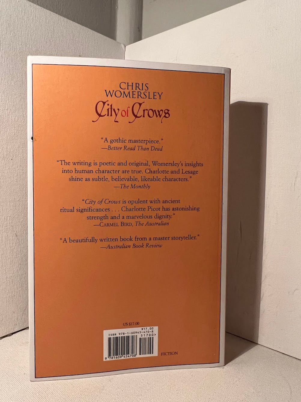 City of Crows by Chris Womersley