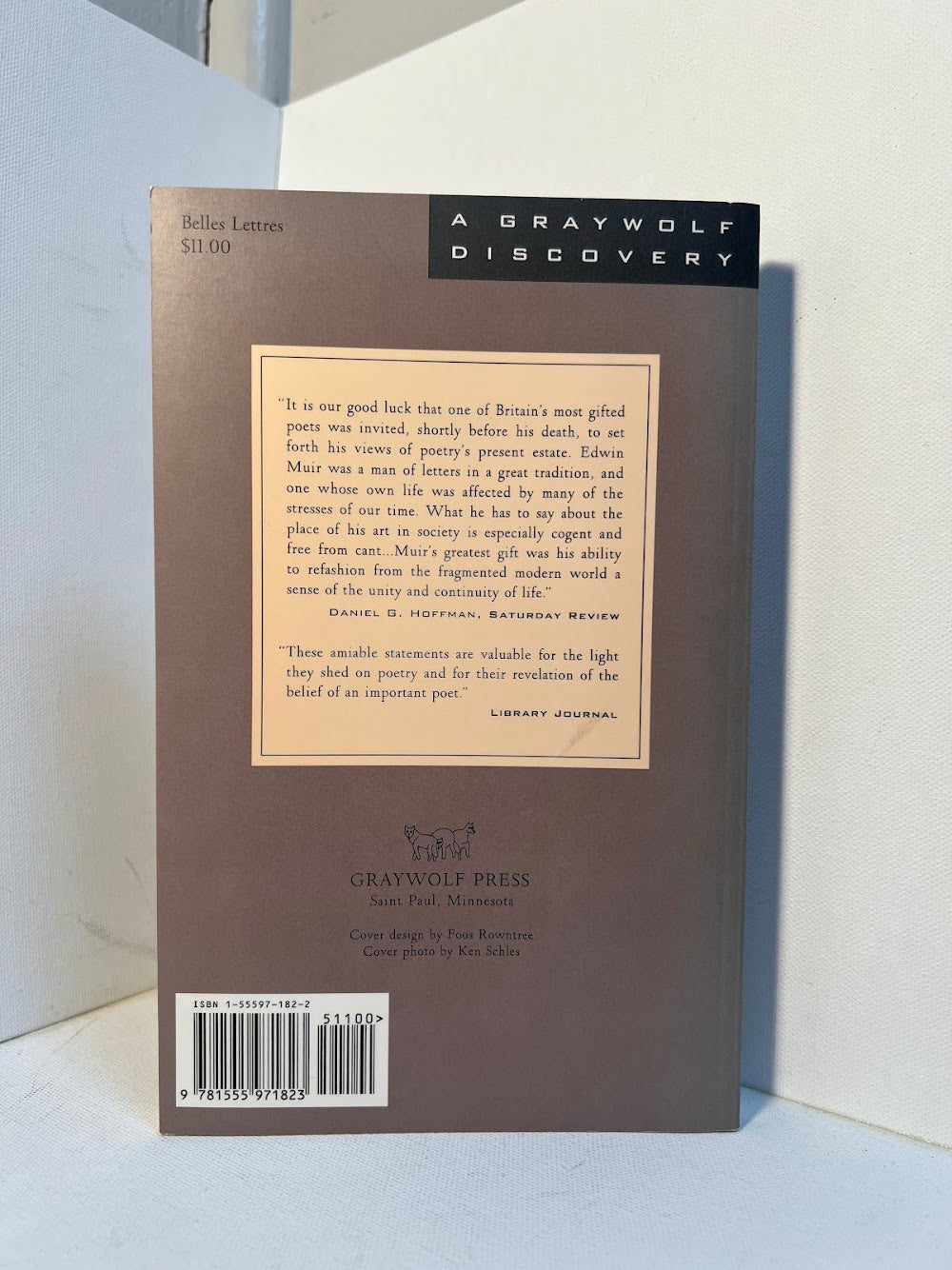 The Estate of Poetry by Edwin Muir