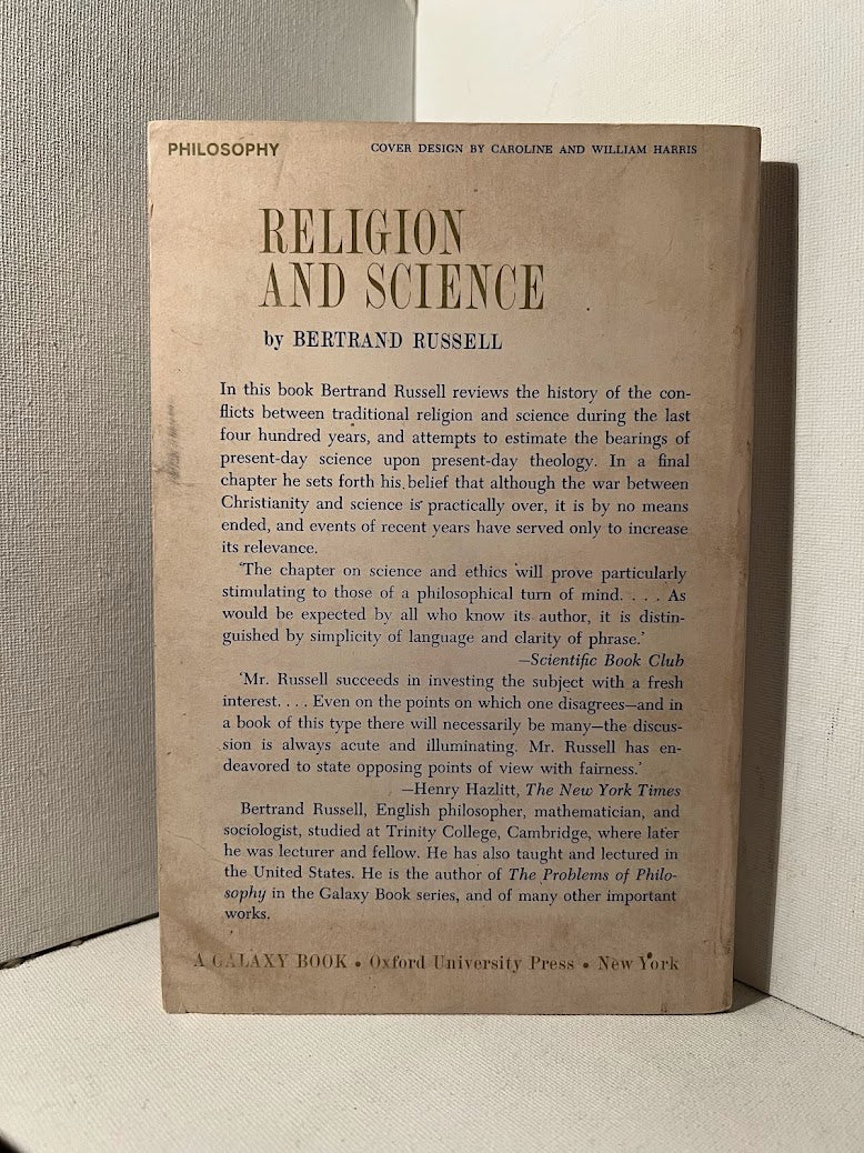 Religion and Science by Bertrand Russell