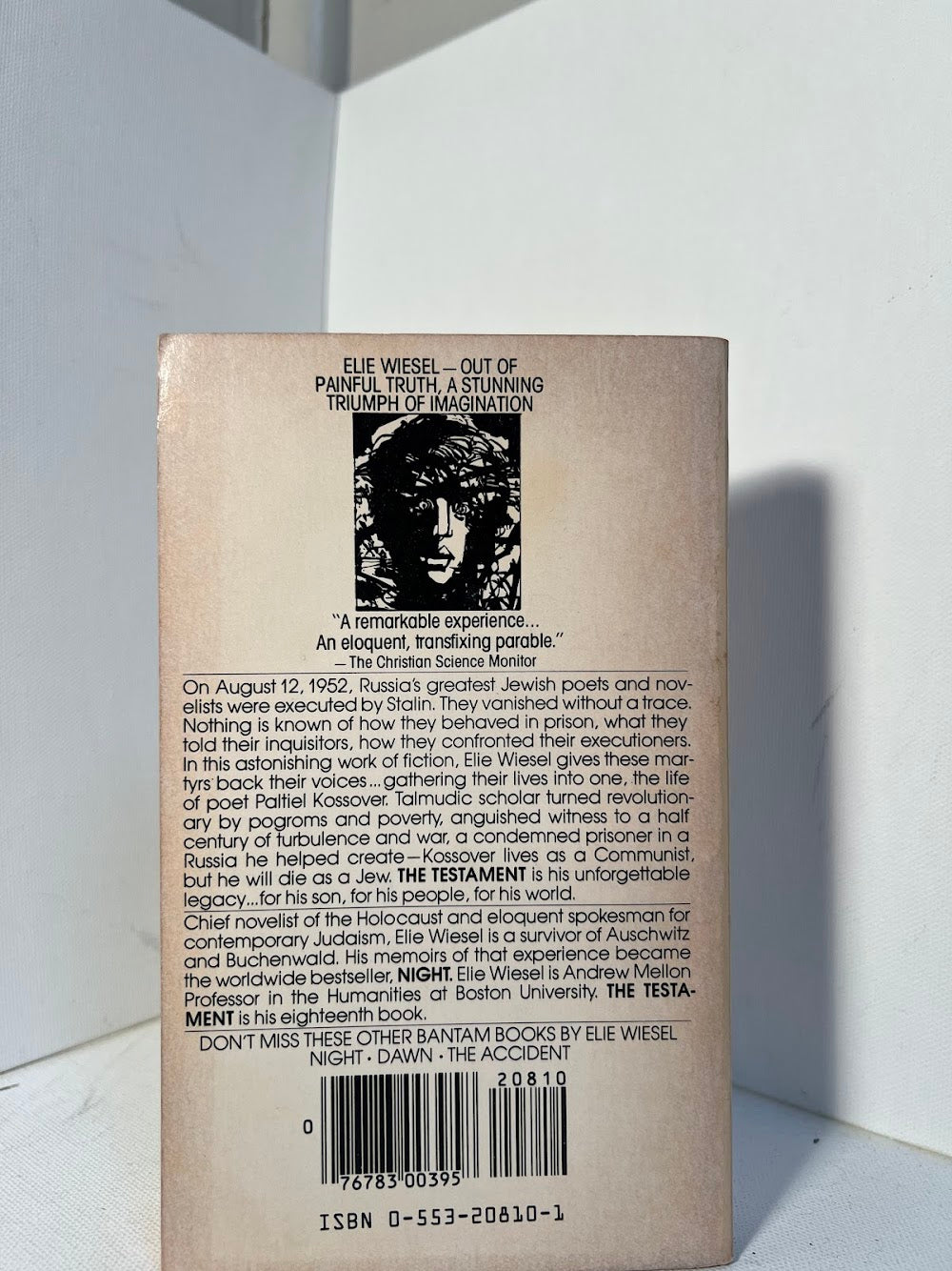 The Testament by Elie Wiesel
