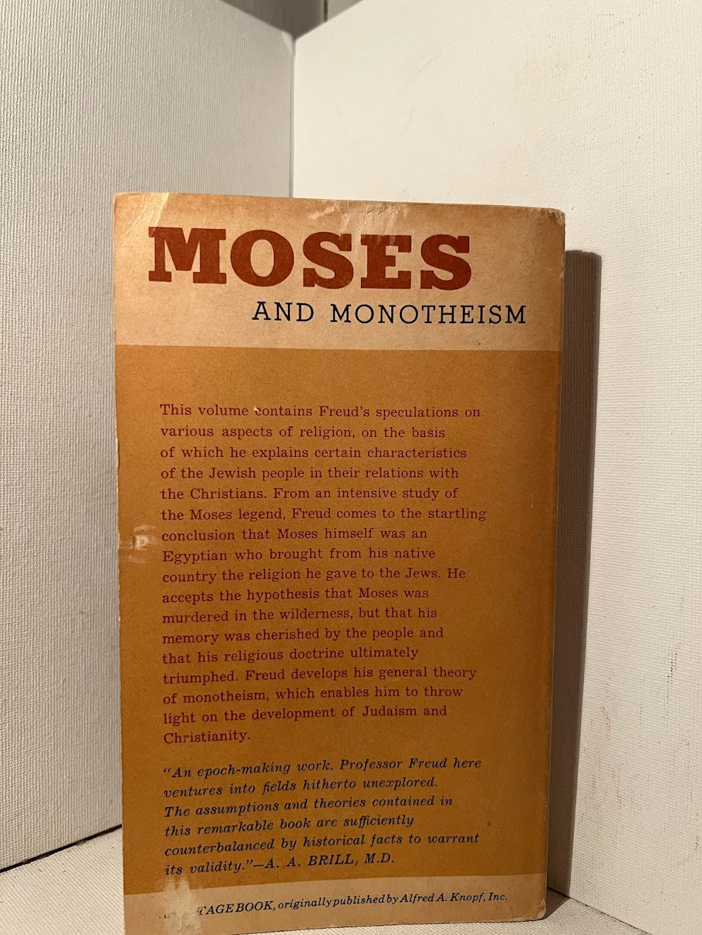 Moses and Monotheism by Sigmund Freud
