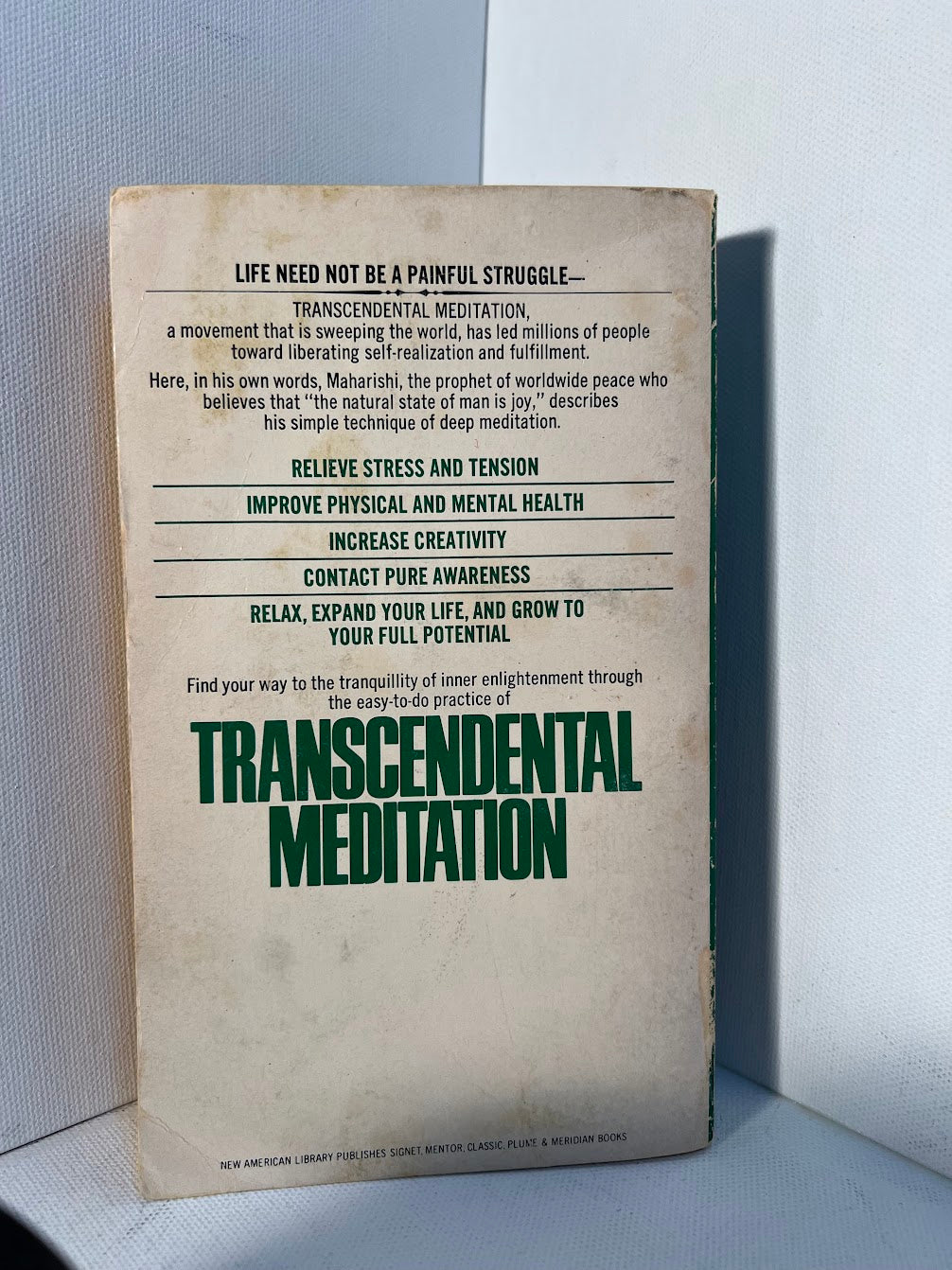 Transcendental Meditation by Maharishi Mahesh Yogi
