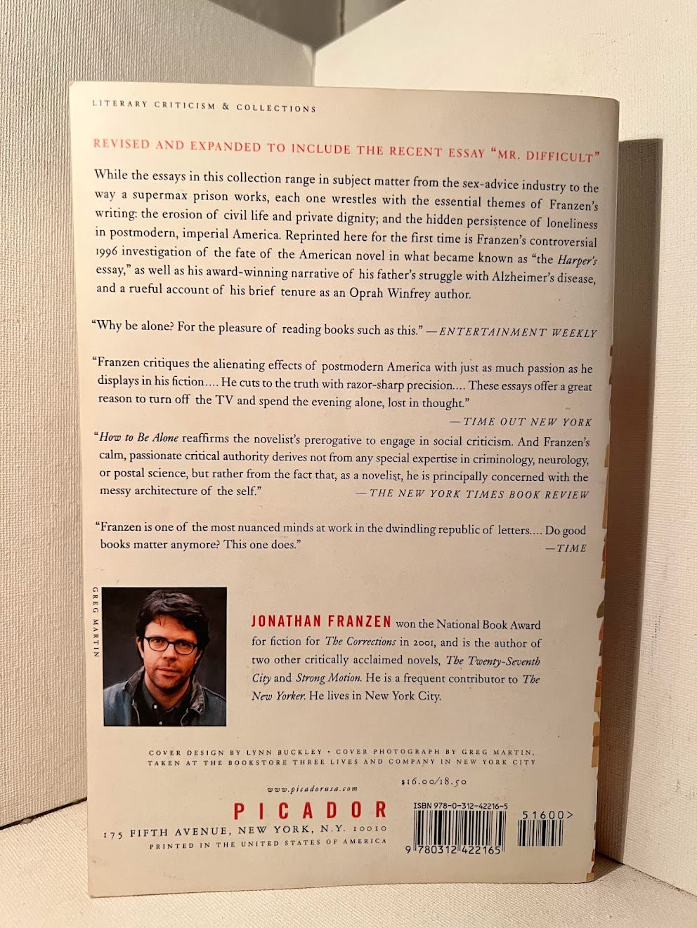 How to Be Alone by Jonathan Franzen