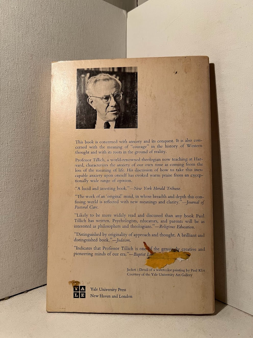 The Courage to Be by Paul Tillich