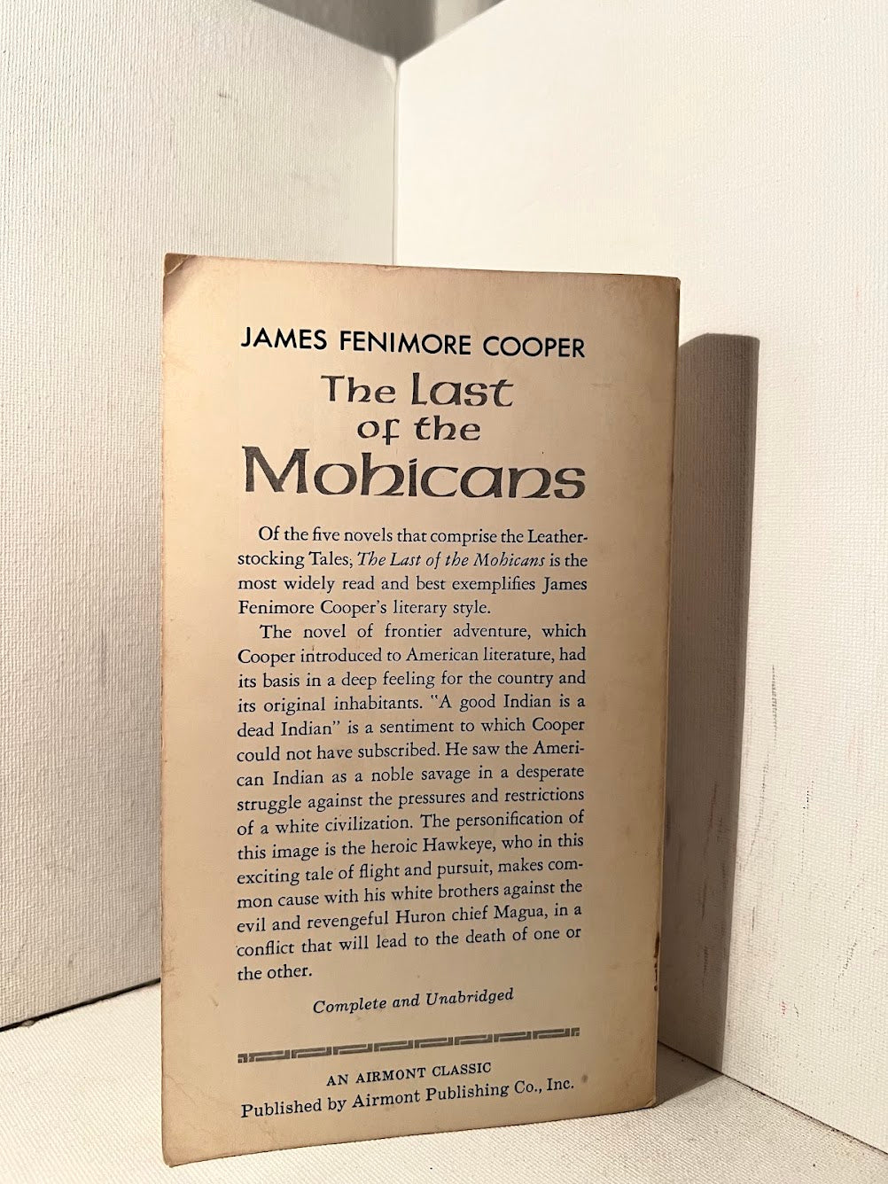 The Last of the Mohicans by James Fenimore Cooper