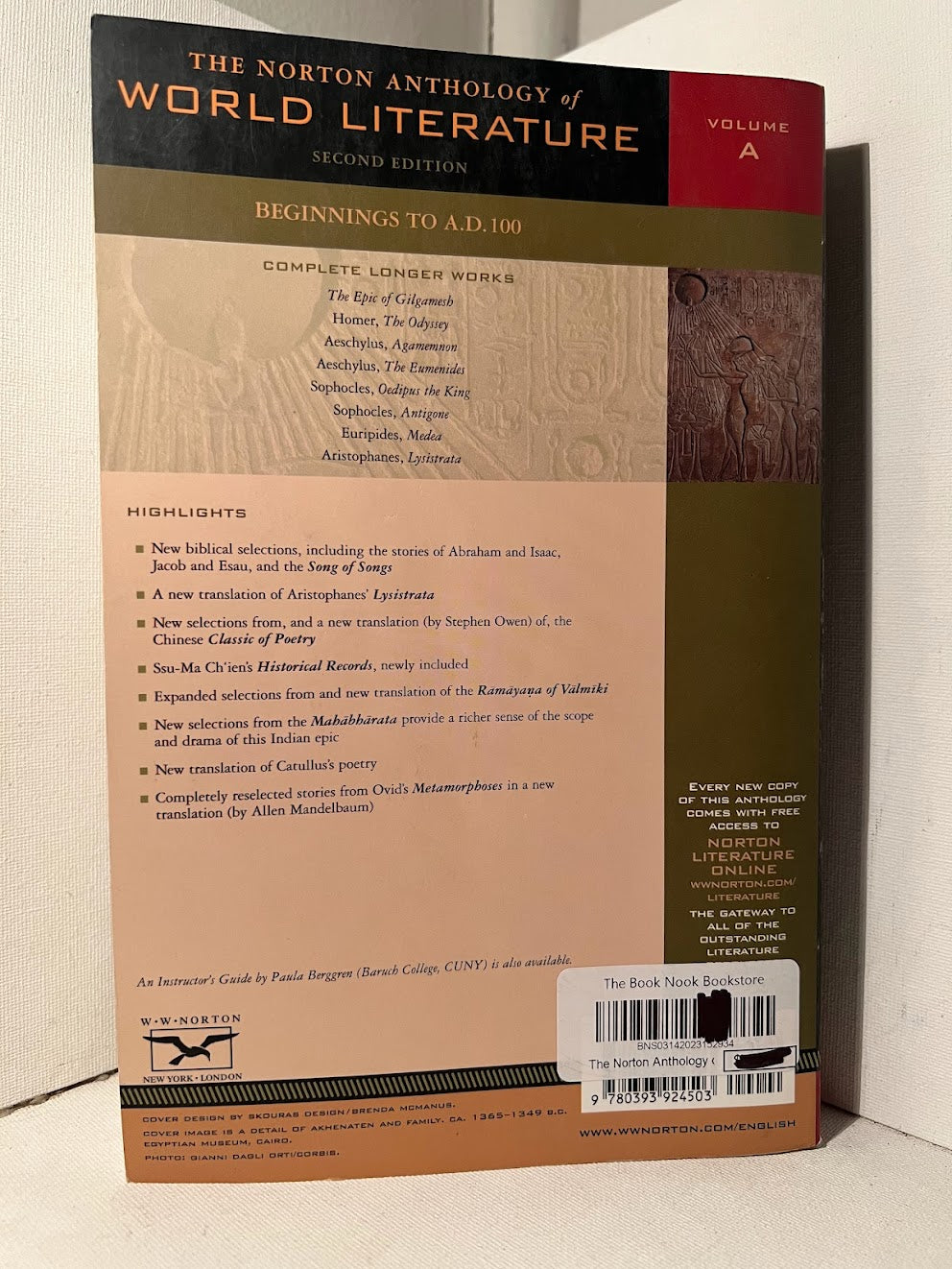 The Norton Anthology of World Literature (Beginnings to A.D. 100)
