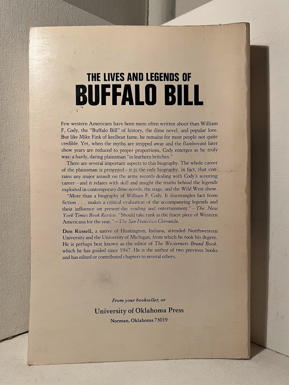 The Lives and Legends of Buffalo Bill by Don Russell