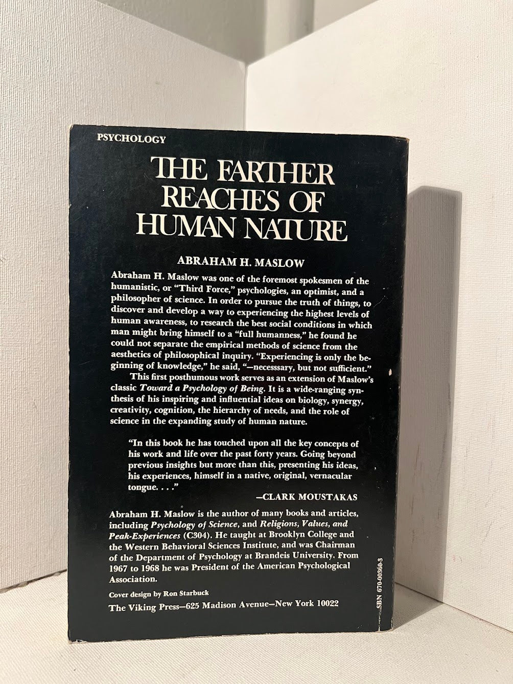 The Farther Reaches of Human Nature by A.H. Maslow