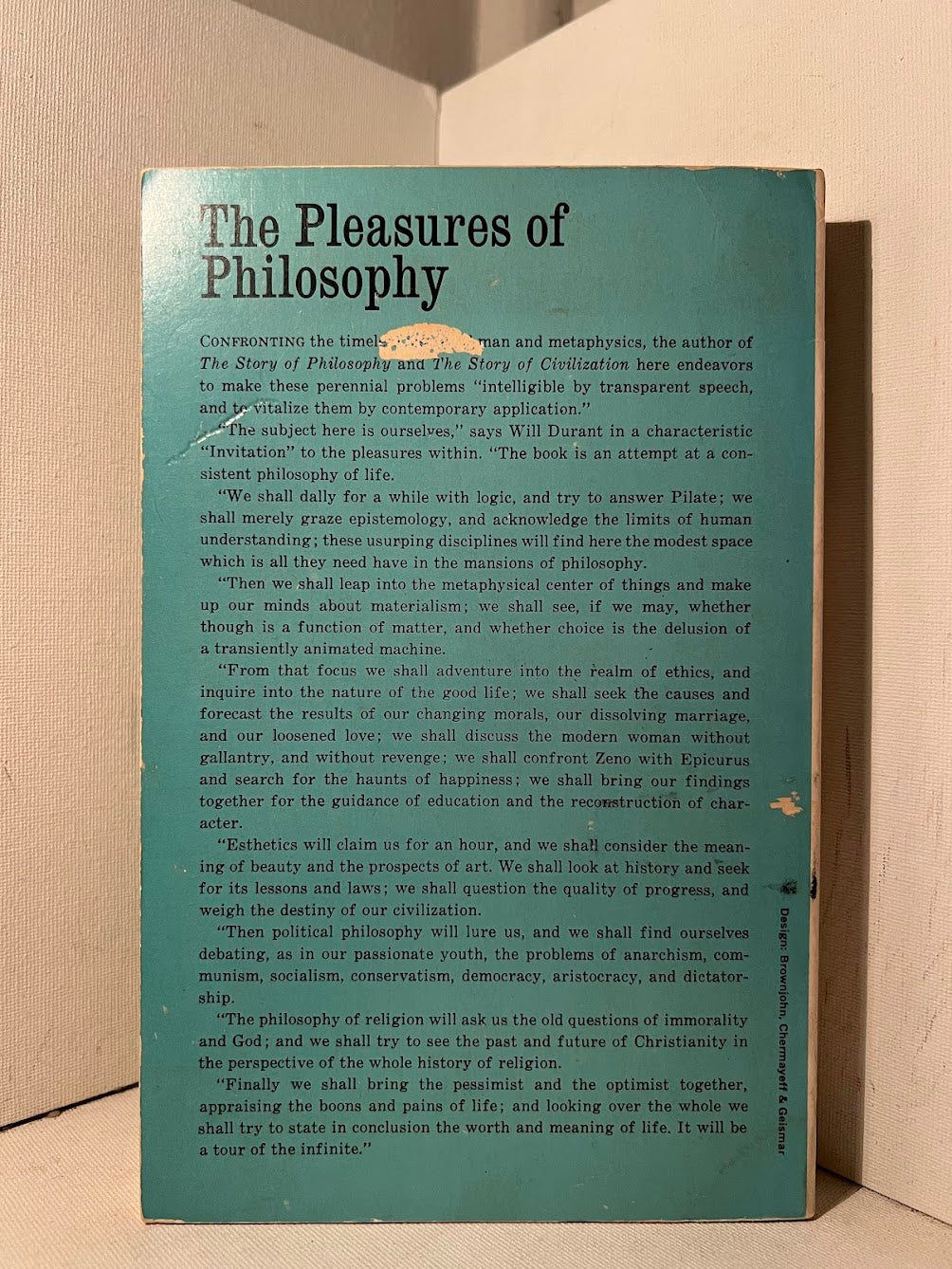 The Pleasures of Philosophy by Will Durant
