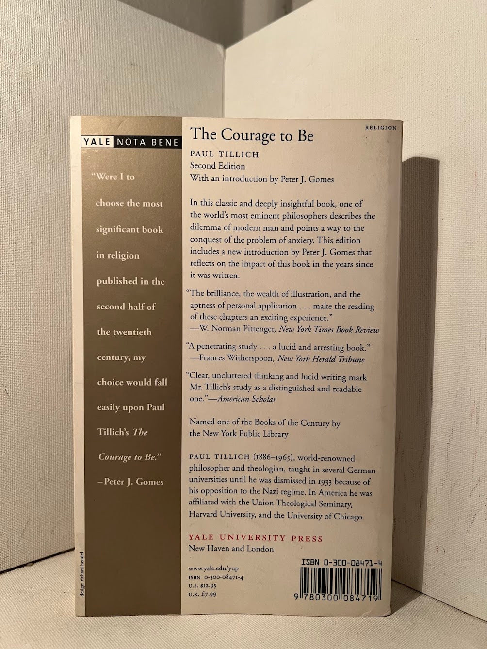 The Courage to Be by Paul Tillich
