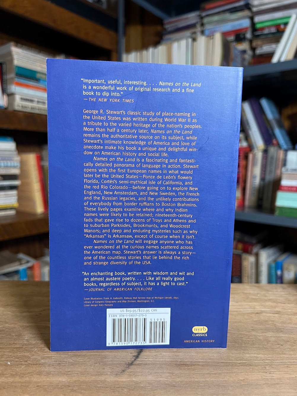 Names on the Land by George R. Stewart