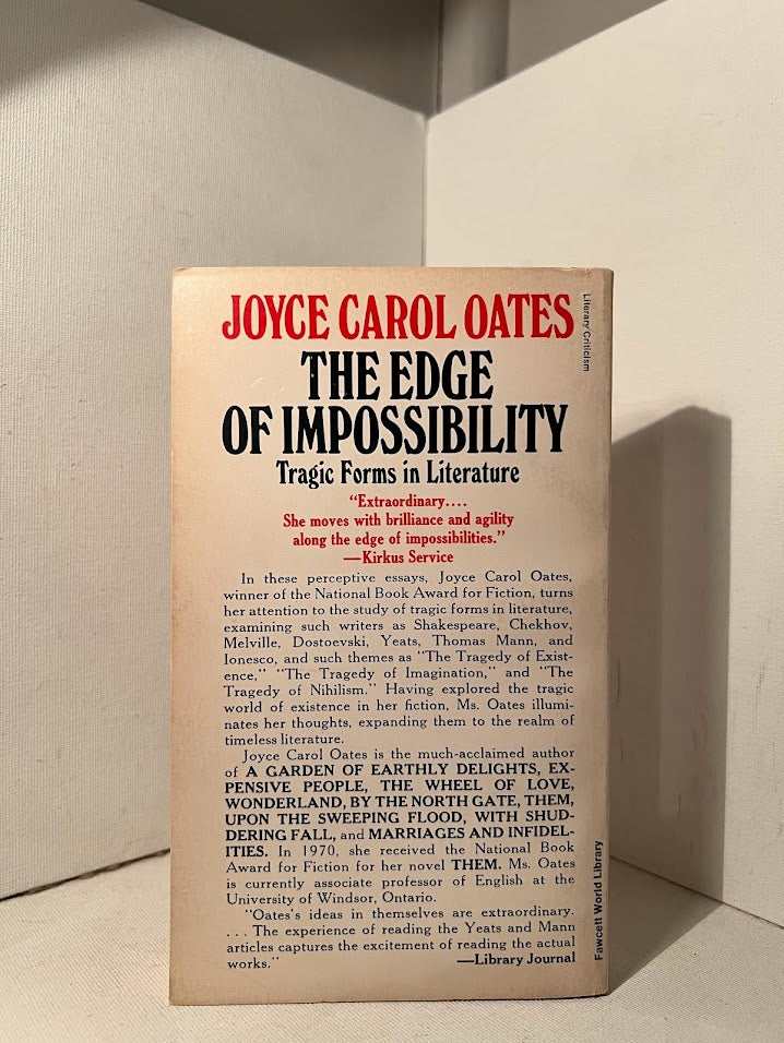 The Edge of Impossibility by Joyce Carol Oates