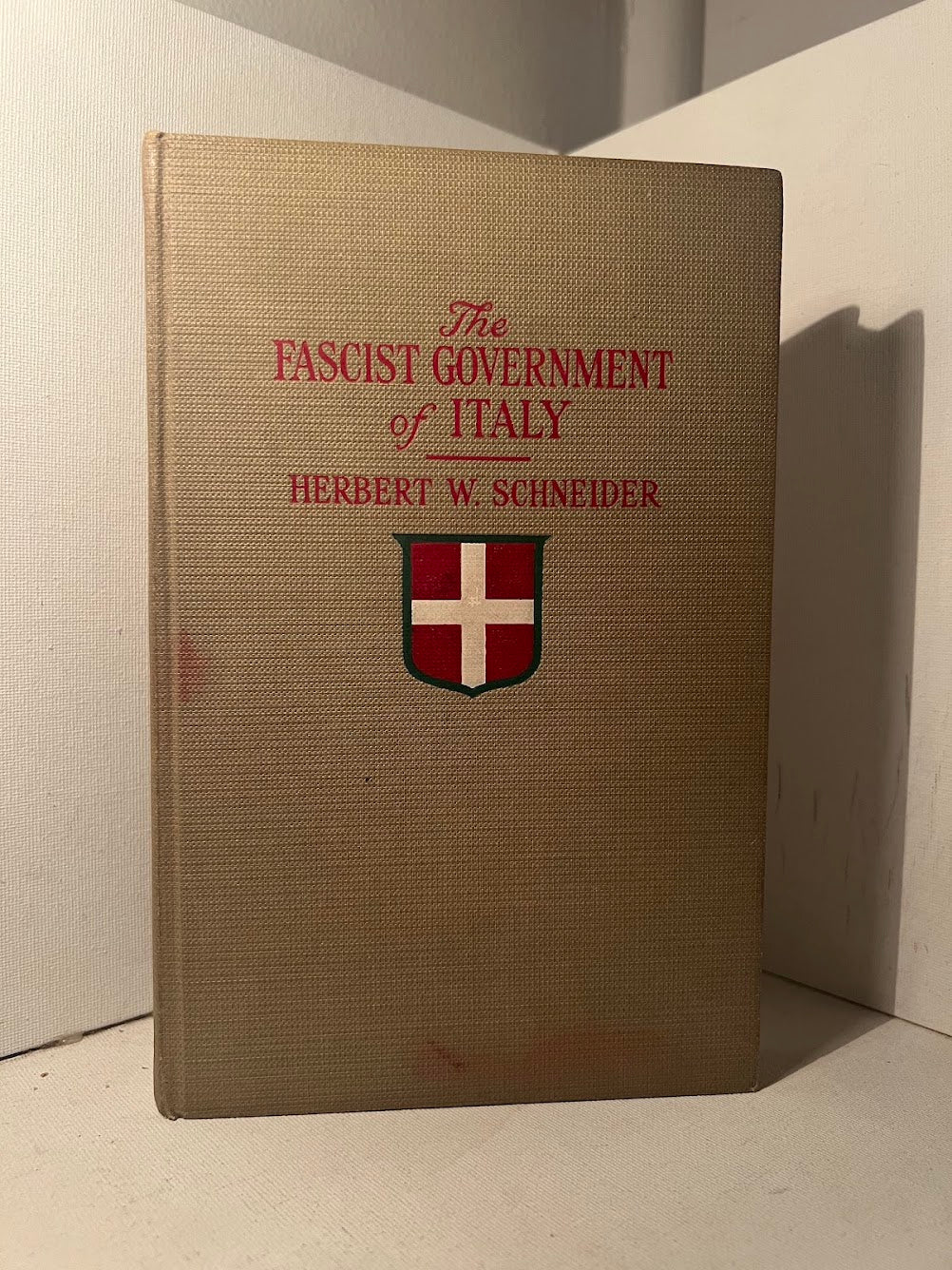 The Fascist Government of Italy by Herbert W. Schneider