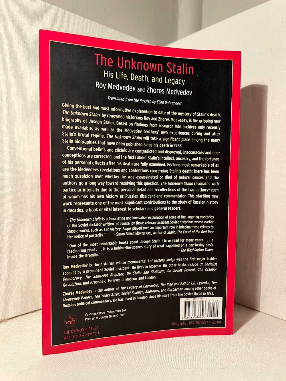 The Unknown Stalin by Roy Medvedev and Zhores Medvedev