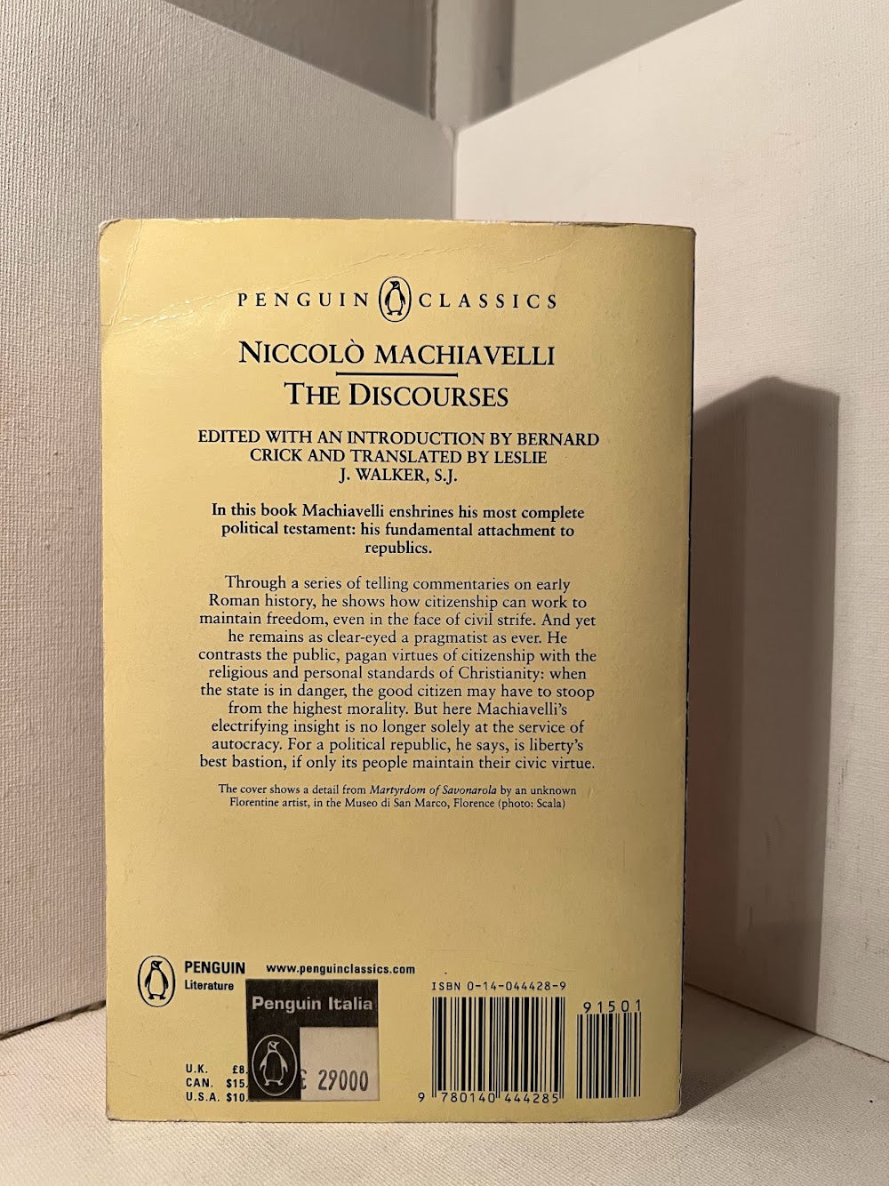 The Discourses by Niccolo Machiavelli