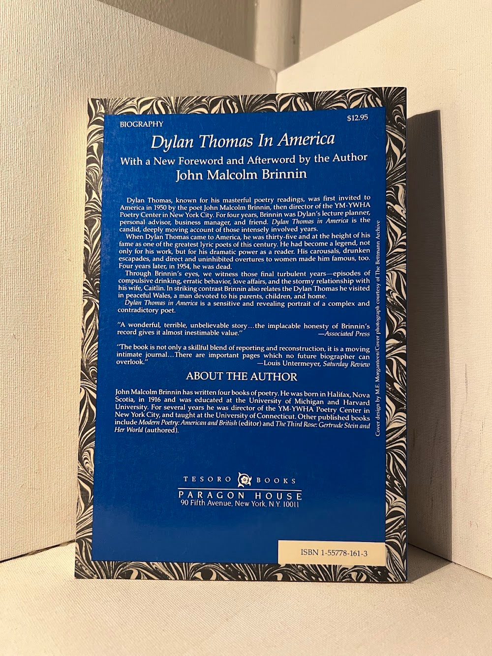 Dylan Thomas in America by John Malcolm Brinnin