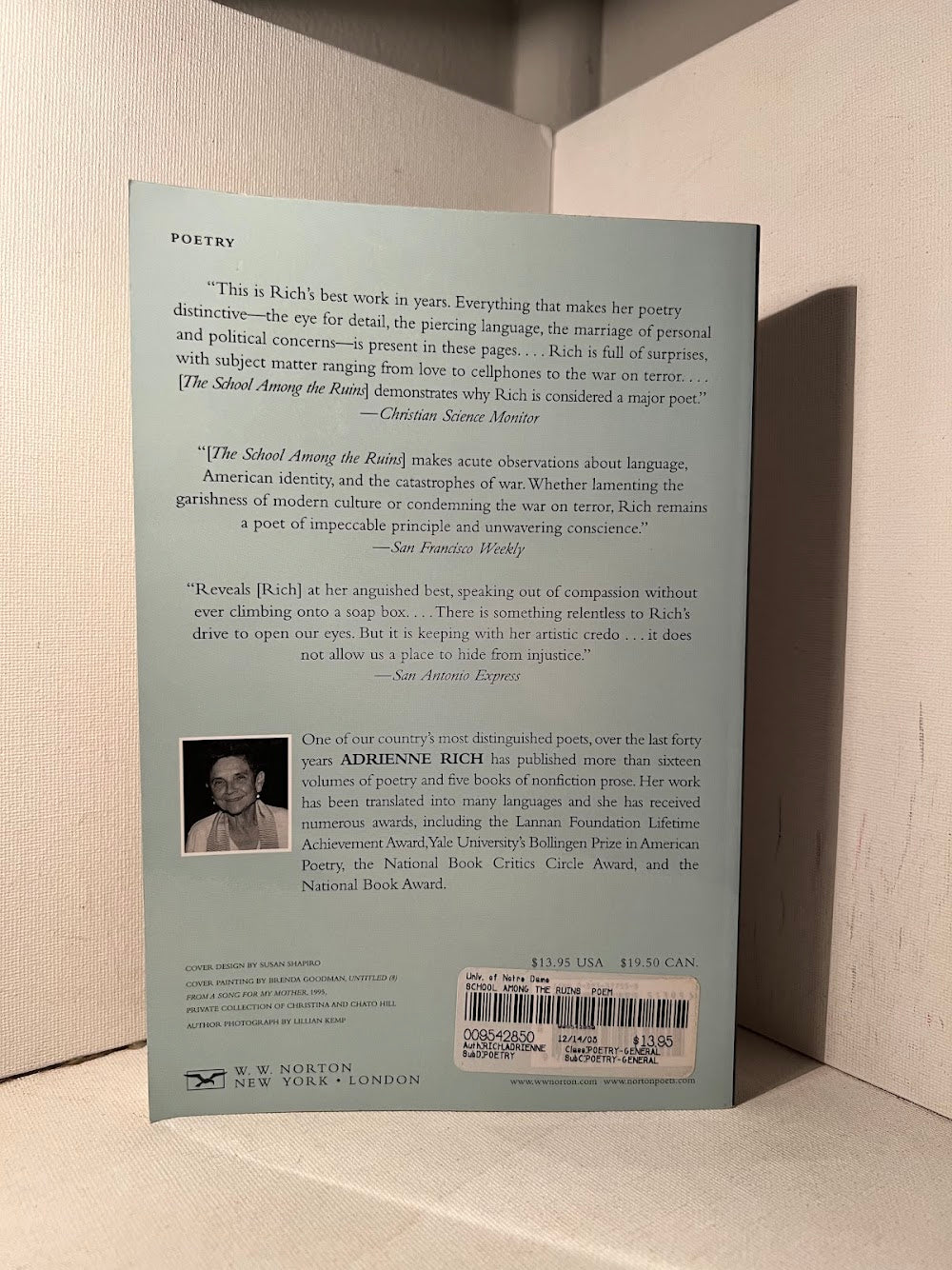 The School Among the Ruins by Adrienne Rich