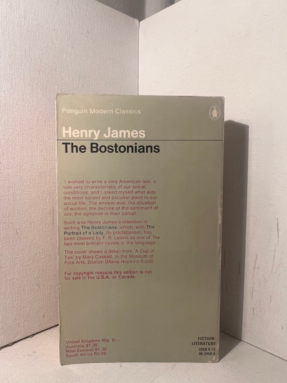 The Bostonians by Henry James