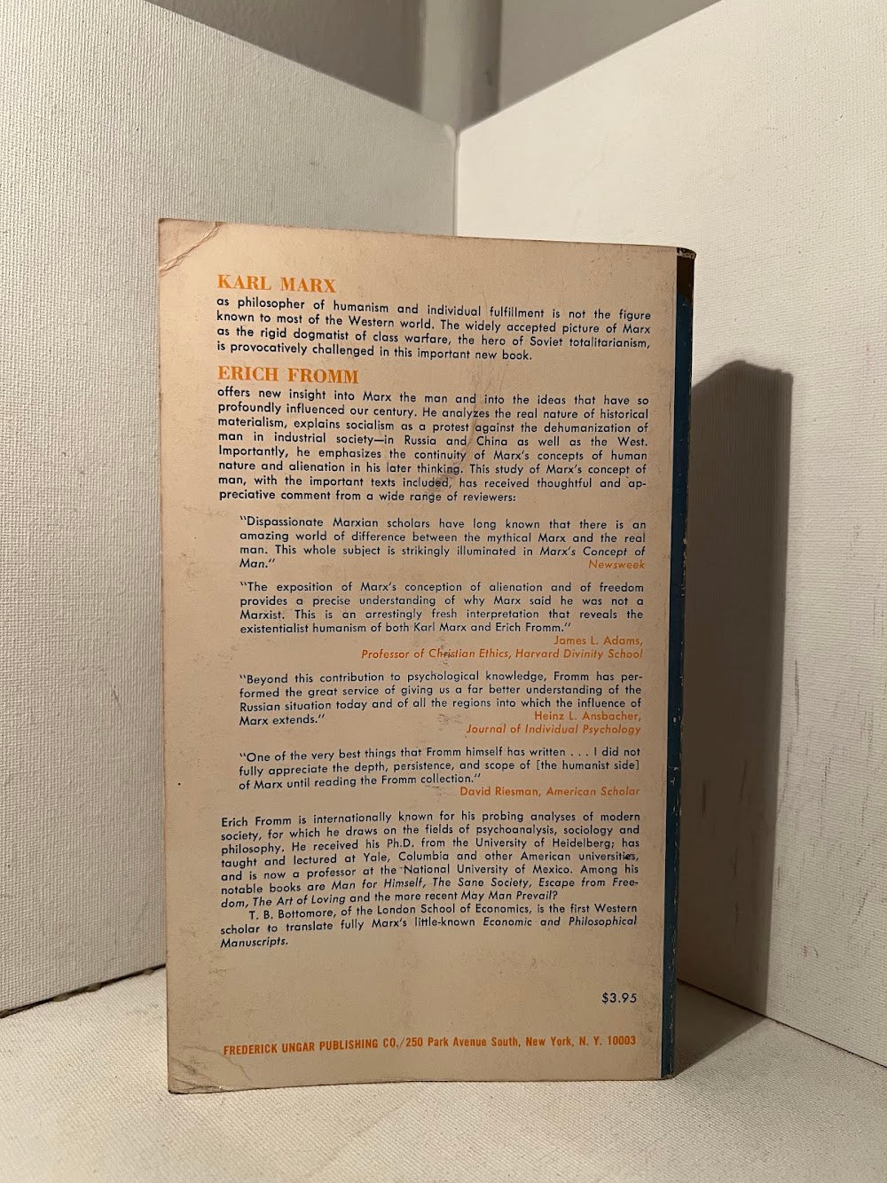 Marx's Concept of Man by Erich Fromm