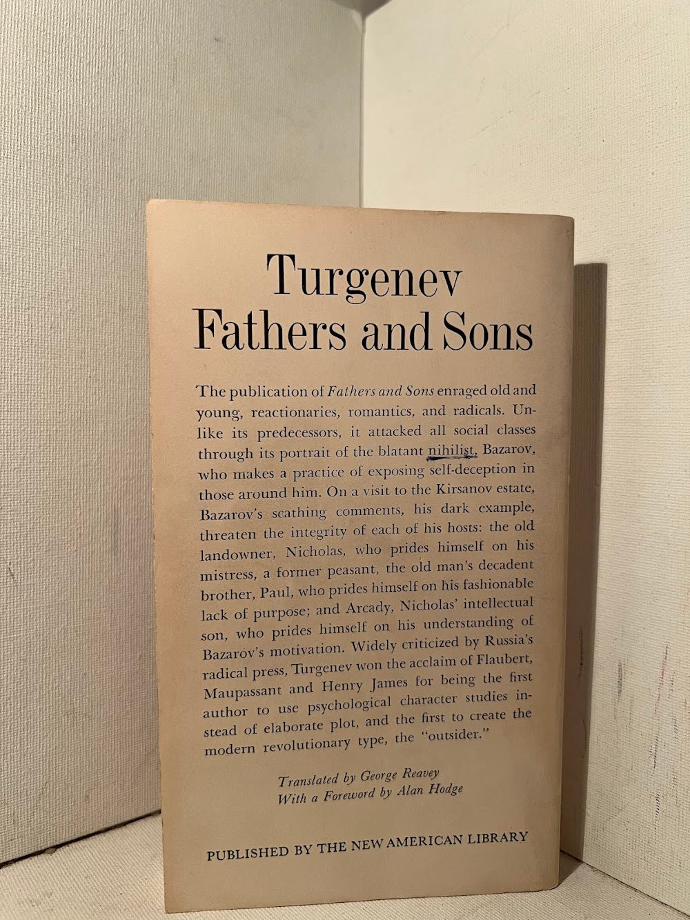 Fathers and Sons by Ivan Turgenev
