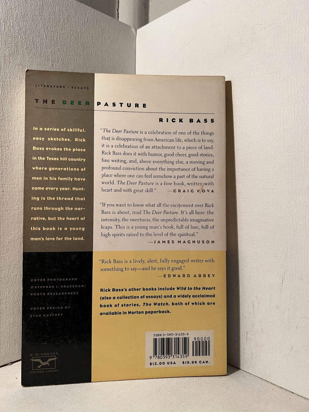 The Deer Pasture by Rick Bass