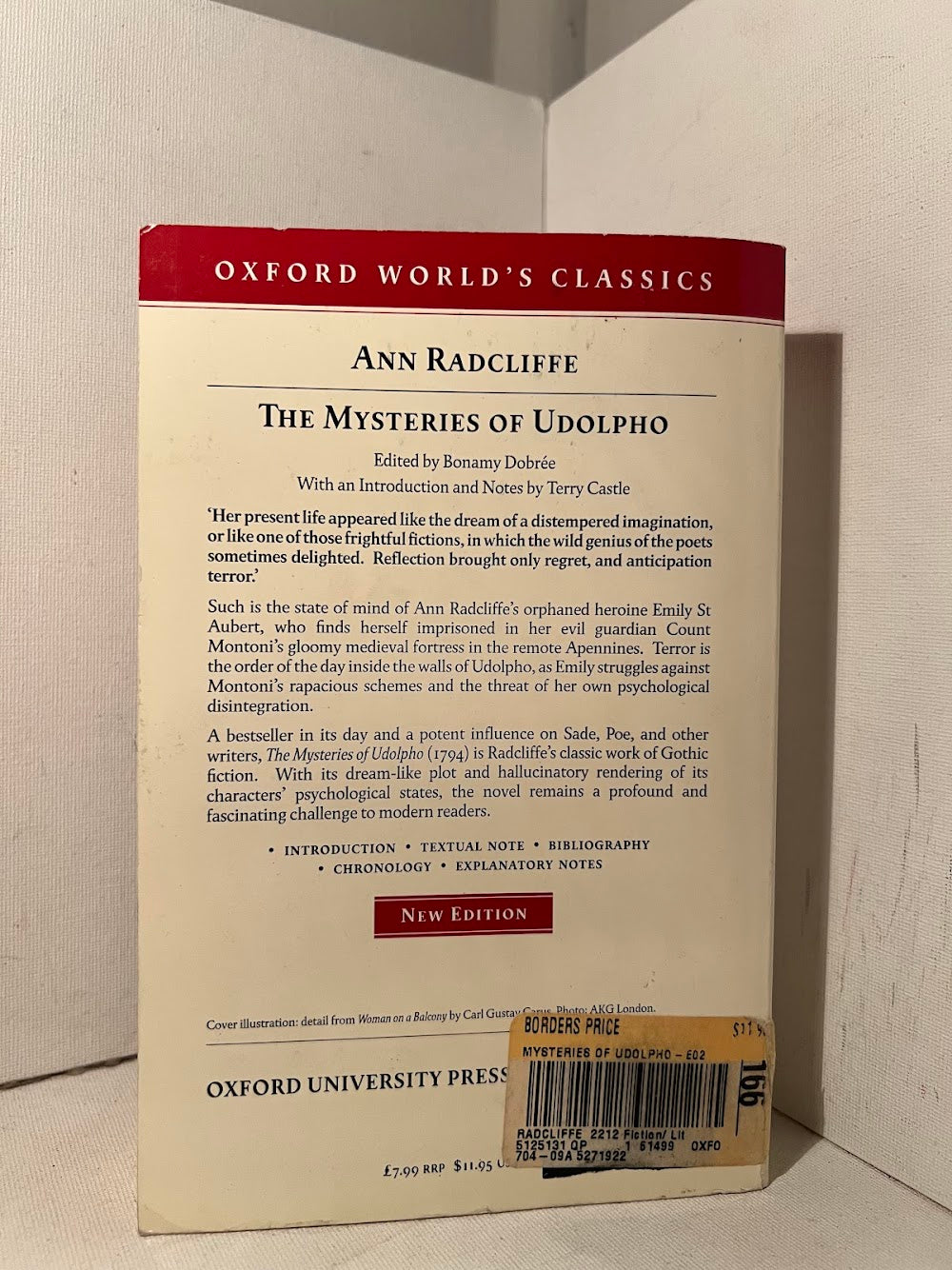 The Mysteries of Udolpho by Ann Radcliffe