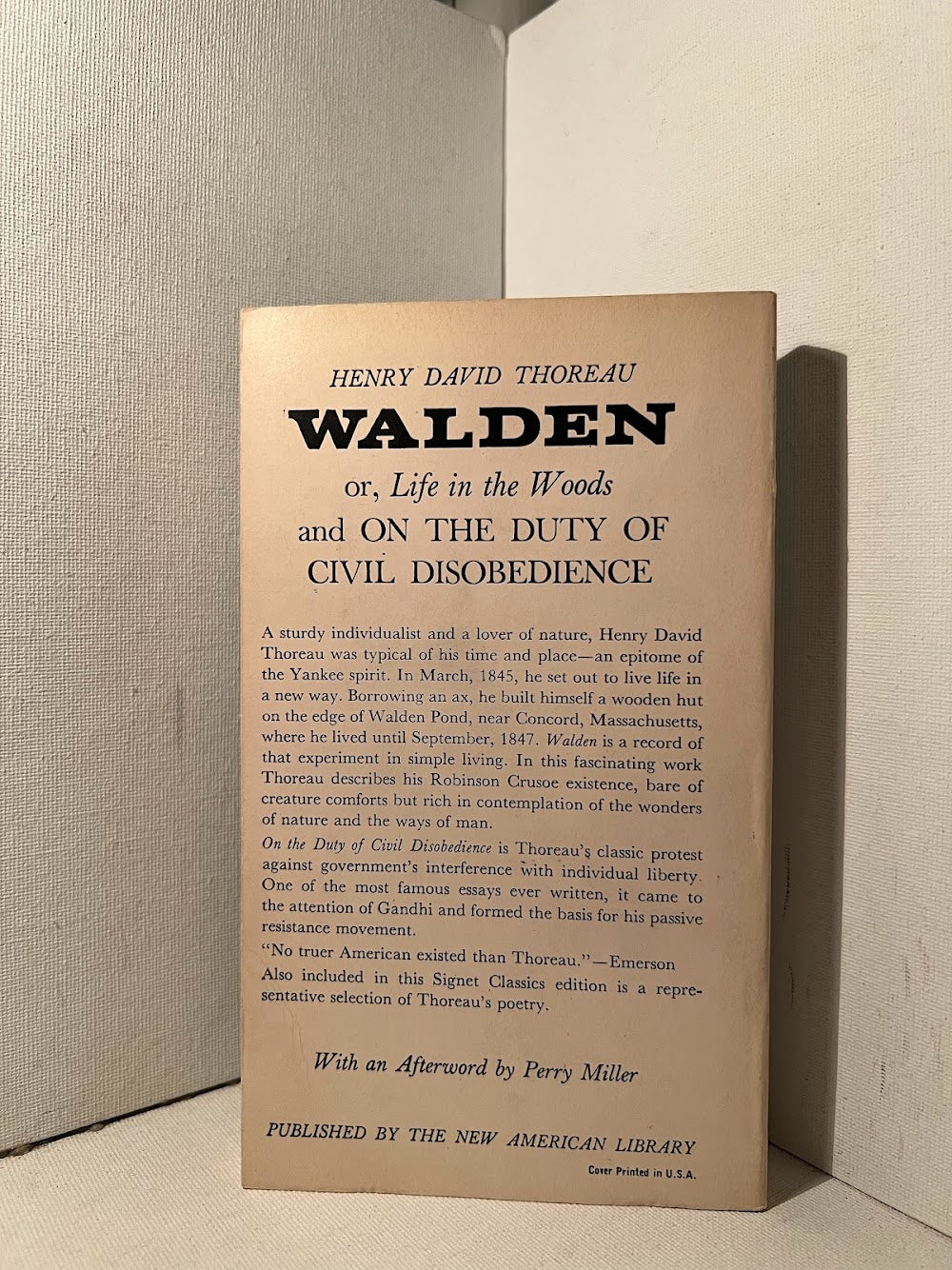 Walden by Henry David Thoreau