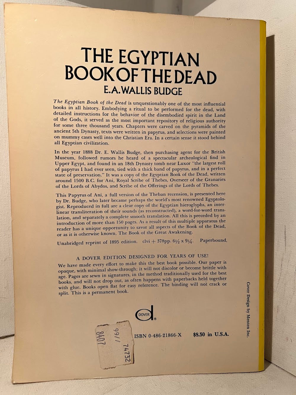 The Egyptian Book of the Dead translated by E.A. Wallis Budge