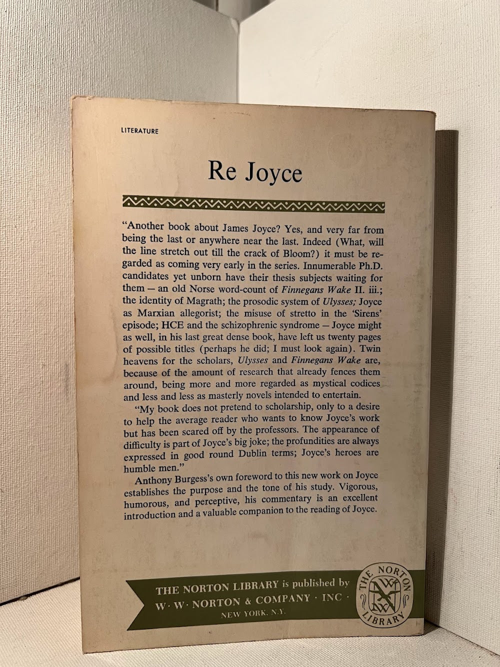 ReJoyce by Anthony Burgess