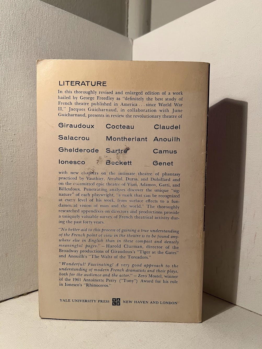 Modern French Theatre from Giradoux to Genet by Jacques Guicharnaud