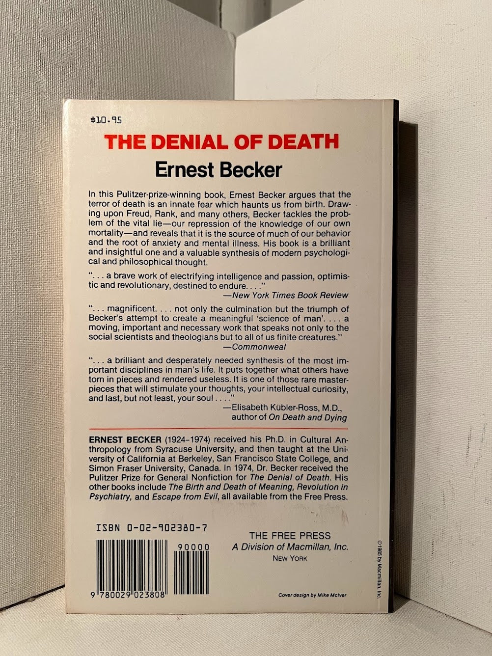 The Denial of Death by Ernest Becker