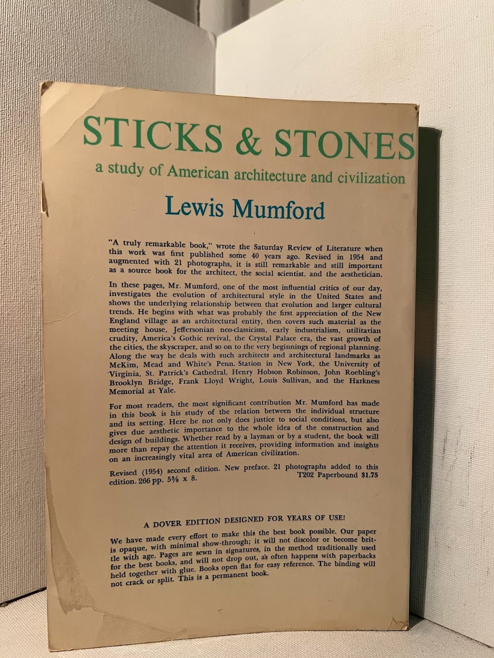 Sticks and Stones by Lewis Mumford