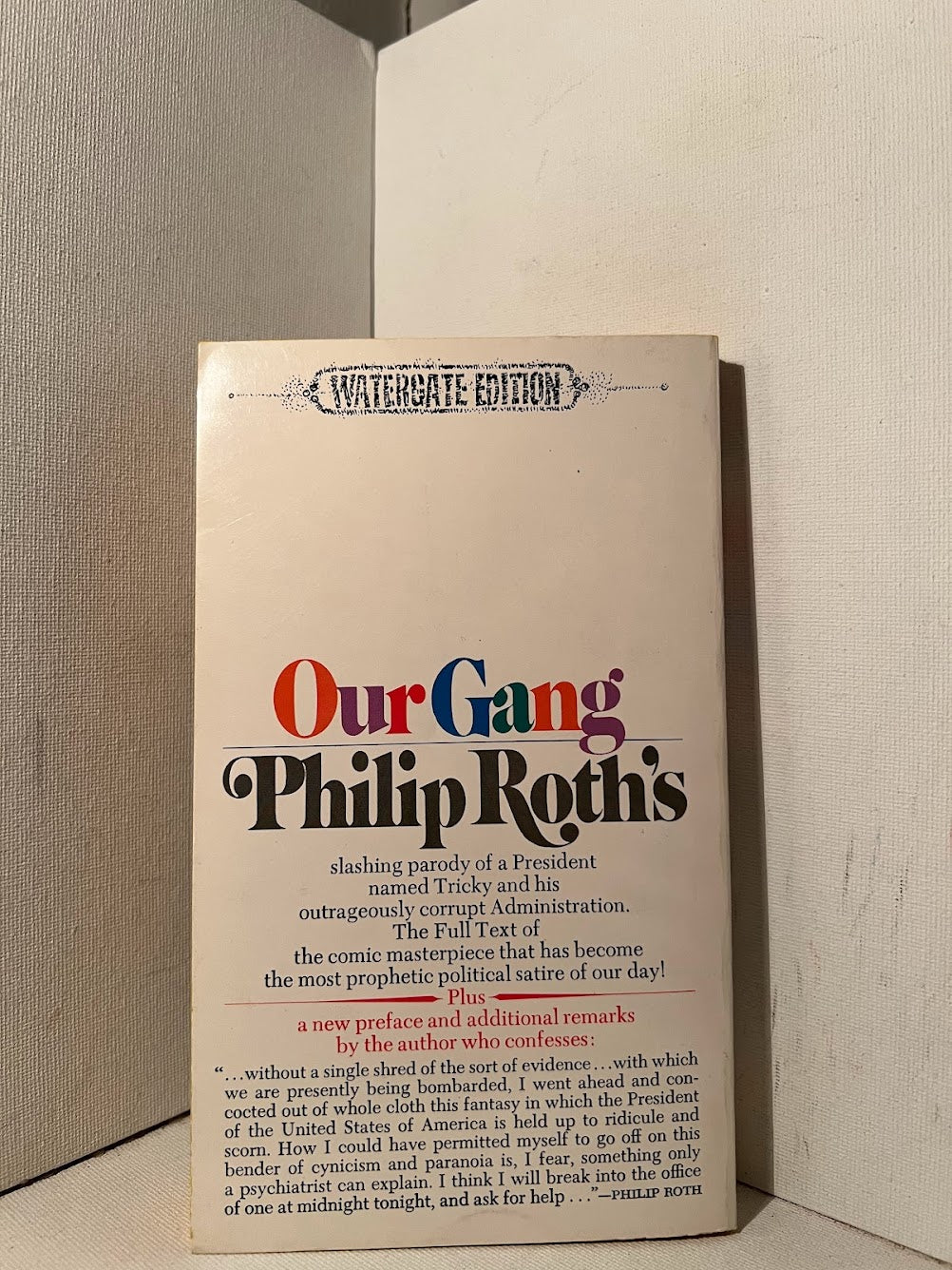 Our Gang by Philip Roth