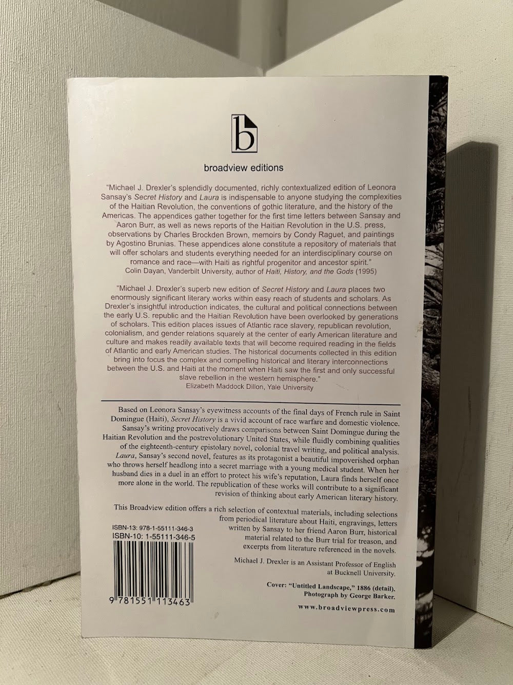 Secret History; or, The Horrors of St. Domingo and Laura by Leonora Sansay