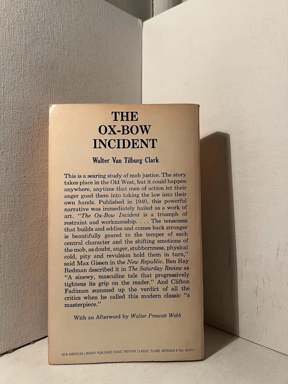 The Ox-Bow Incident by Walter Van Tilburg Clark