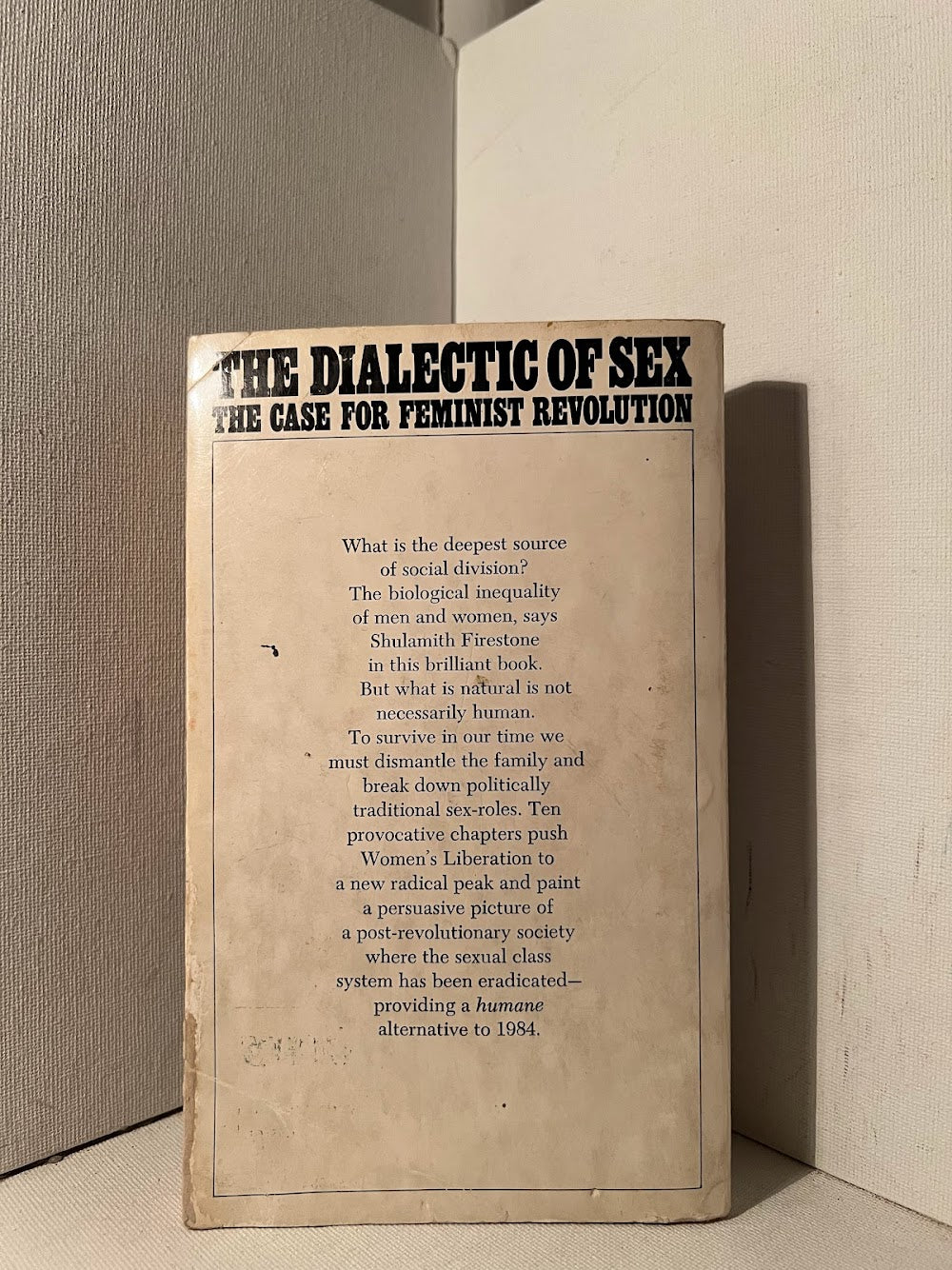 The Dialectic of Sex by Shulamith Firestone