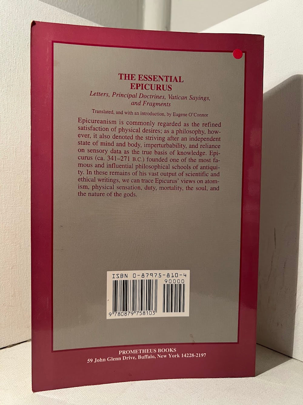 The Essential Epicurus