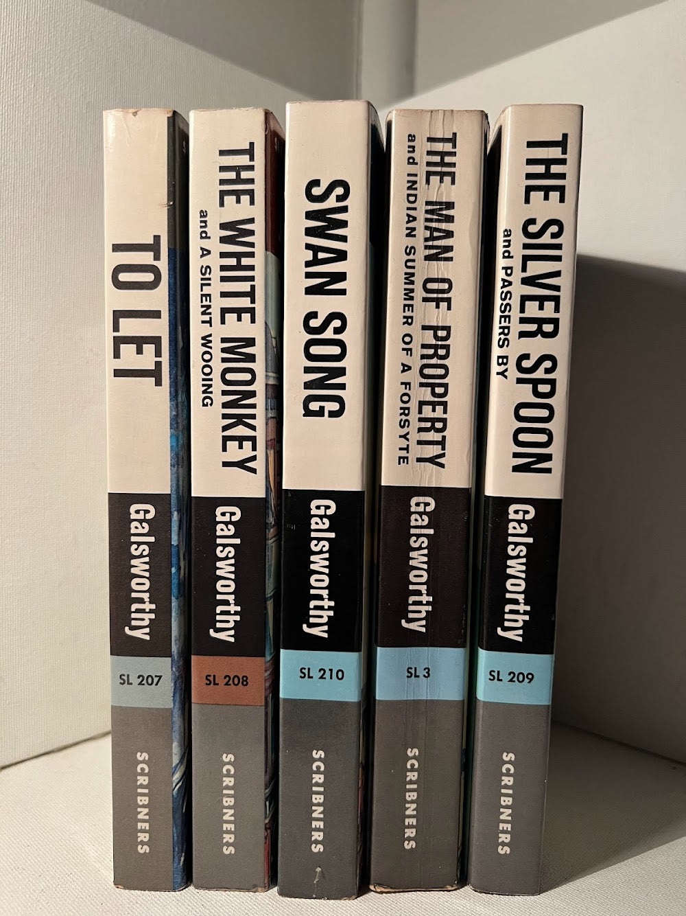 5 vintage John Galsworthy books