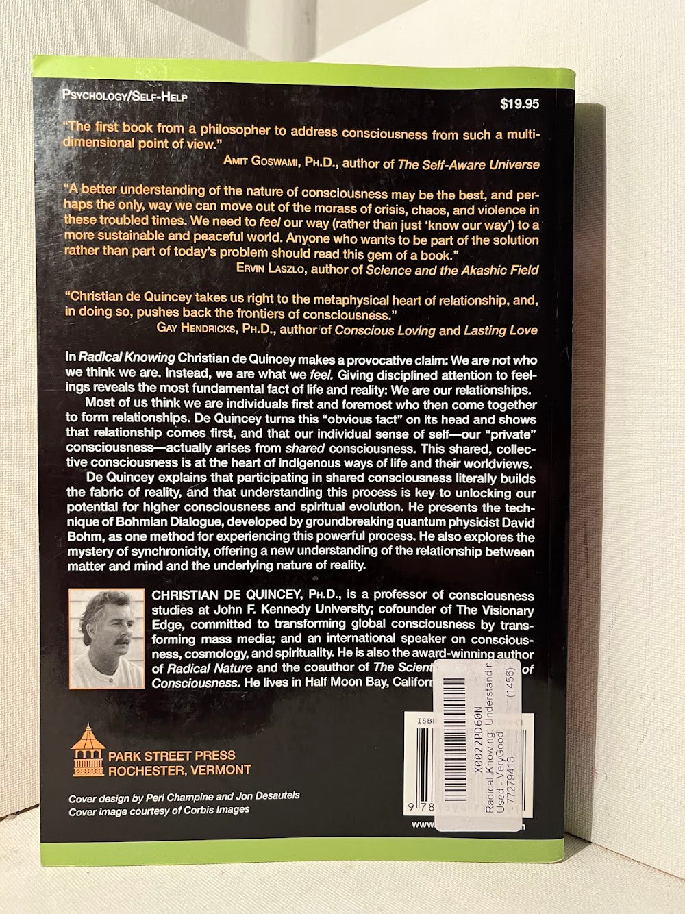 Radical Knowing - Understanding Consciousness Through Relationship by Christian de Quincey