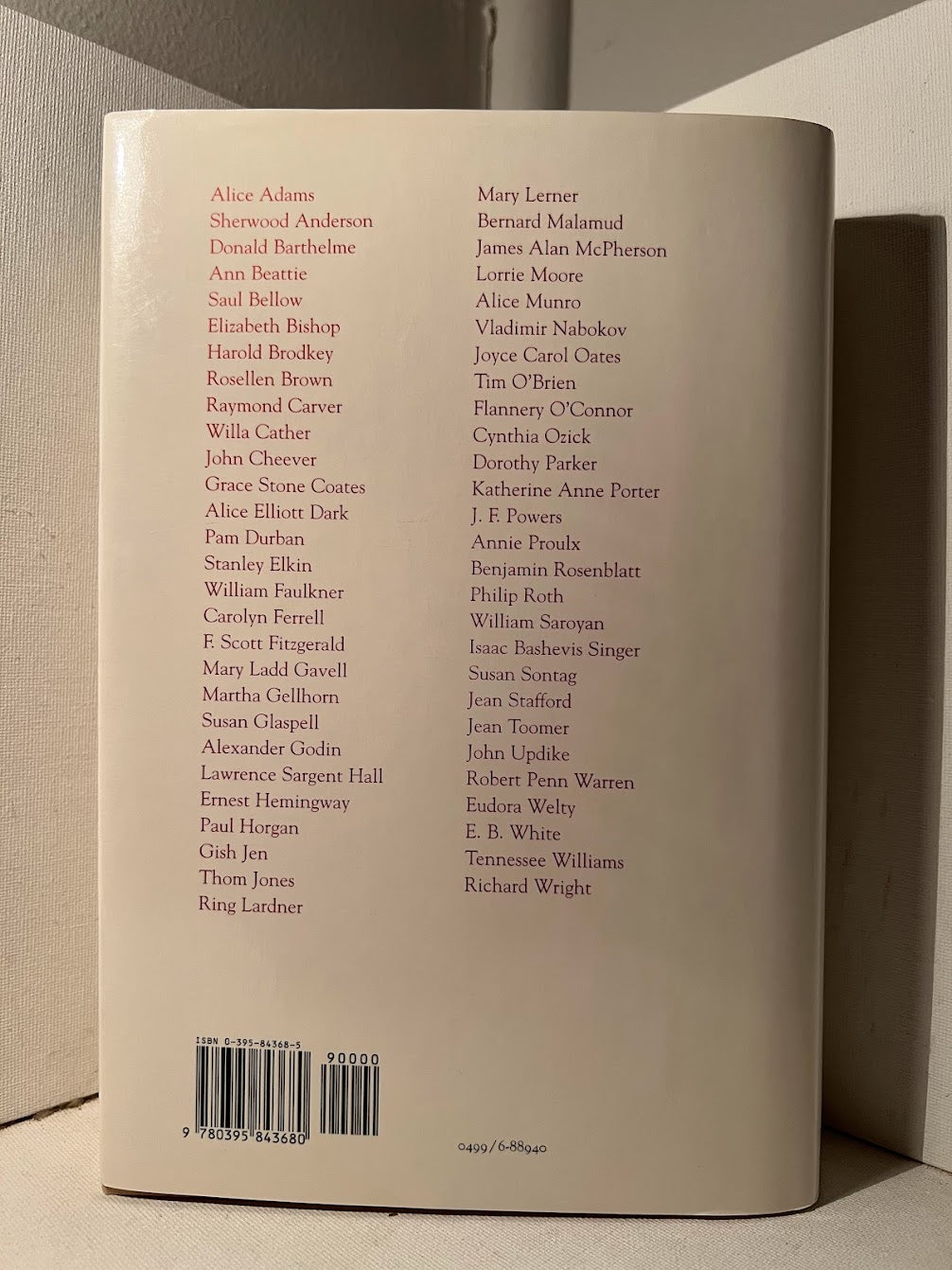 The Best American Short Stories of the Century edited by John Updike