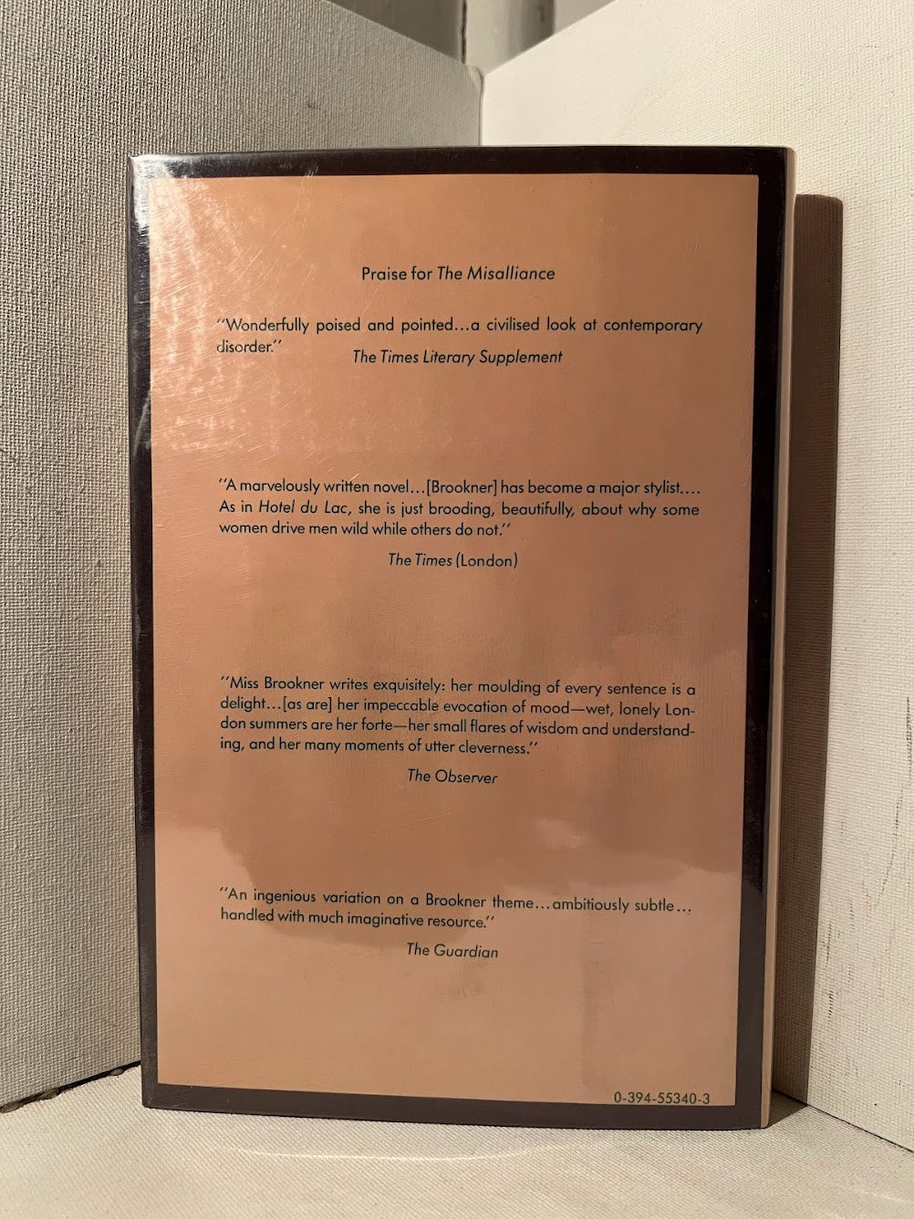 The Misalliance by Anita Brookner