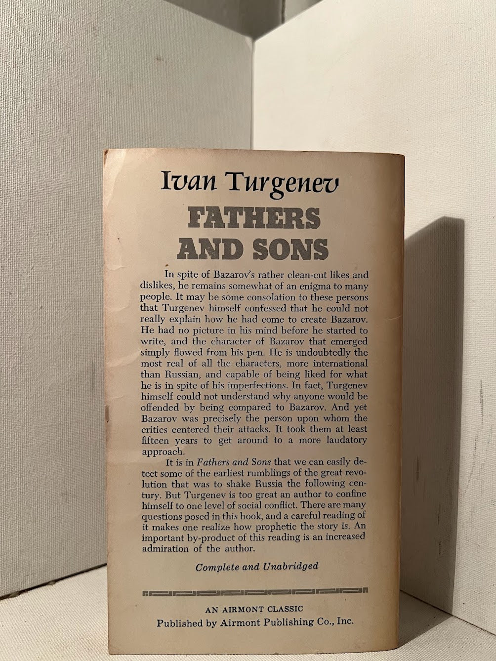 Fathers and Sons by Ivan Turgenev