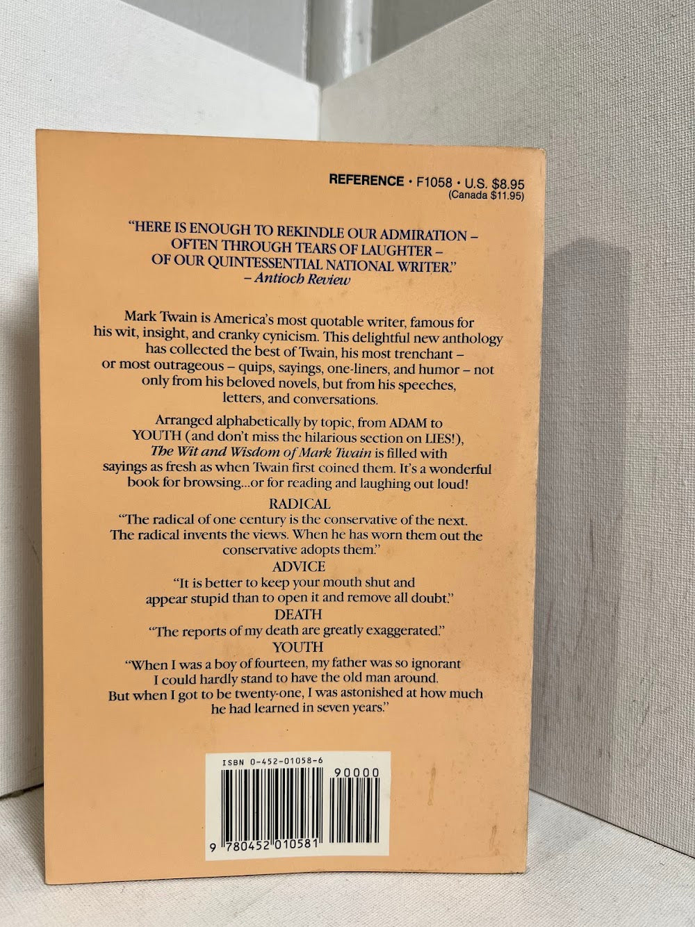The Wit and Wisdom of Mark Twain edited by Alex Ayres